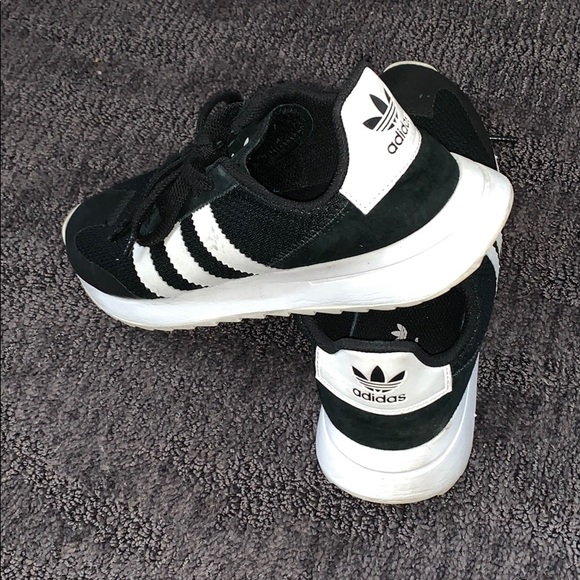 adidas Shoes | Black With White Stripe Adidas | Poshmark